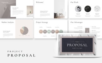Project Proposal Business Plan PowerPoint template