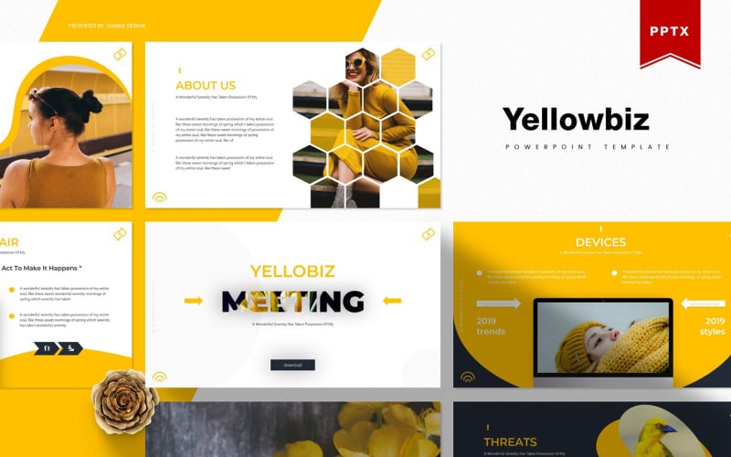Yellowbiz | PowerPoint template PowerPoint Template