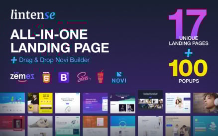 Lintense - All-in-one Landing Page Template