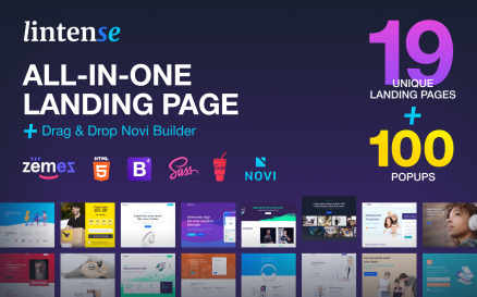 Lintense - All-in-one Landing Page Template