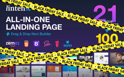 Lintense - All-in-one Landing Page Template