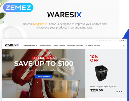 Waresix - Household Equipment Magento Theme