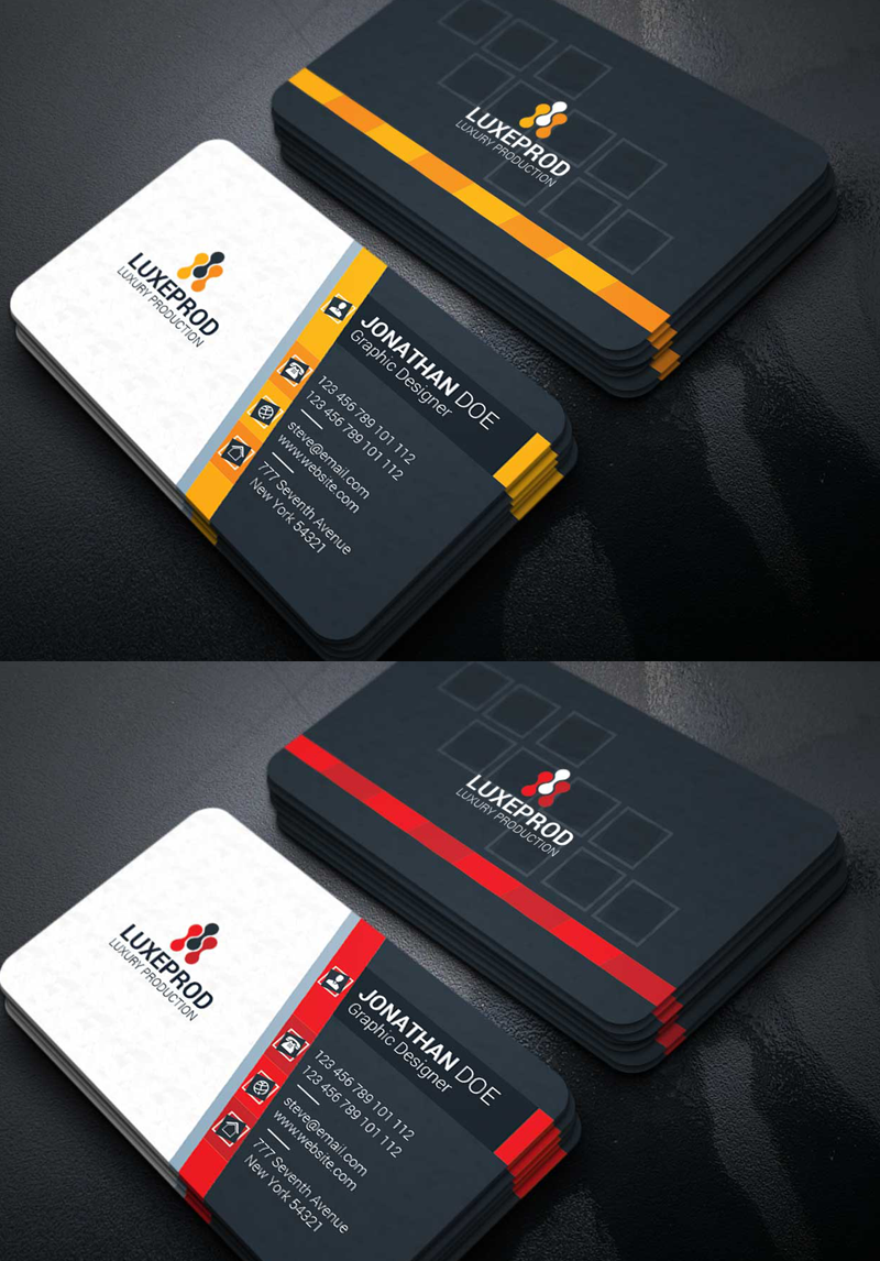 Doe Business Card Corporate Identity Template #84768