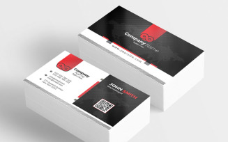 Simple Company New Business Card - Corporate Identity Template
