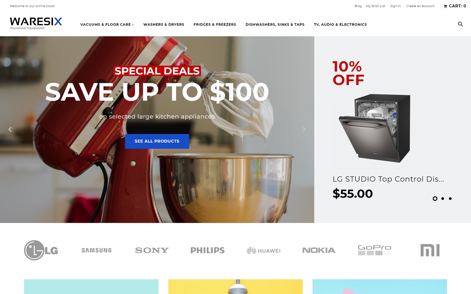 "Waresix - Household Equipment" Responsive Magento Thema №84722