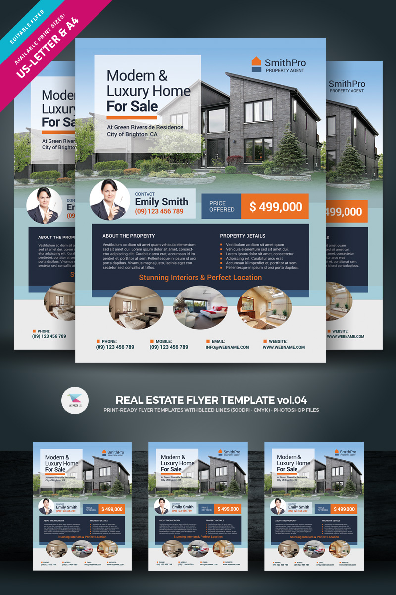 real estate flyer corporate identity template real estate flyer template