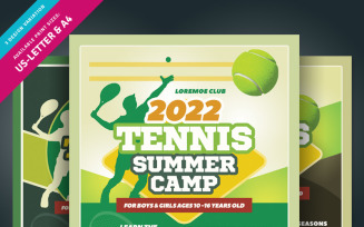Tennis Camp Flyer - Corporate Identity Template