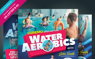 Water Aerobics Flyer - Corporate Identity Template