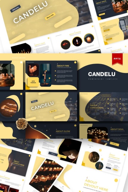 Template #84905 Candle Fire Webdesign Template - Logo template Preview