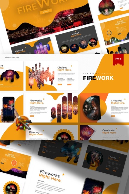 Template #84911 Celebration Firework Webdesign Template - Logo template Preview