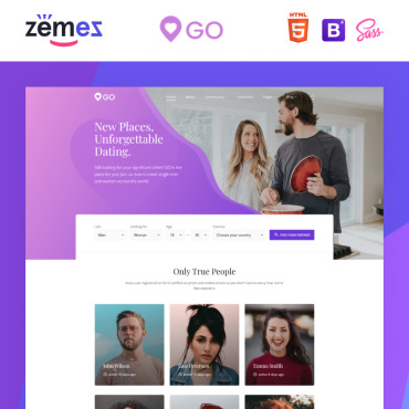 Dating Profile Website Templates 84931