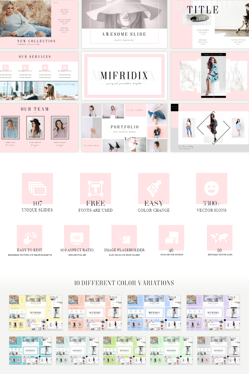 Mifridix - PowerPoint template