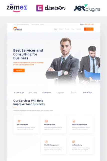 Template #84989 Services Finance Webdesign Template - Logo template Preview