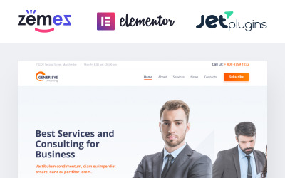 Generisys - Business Consulting Multipurpose Classic Elementor