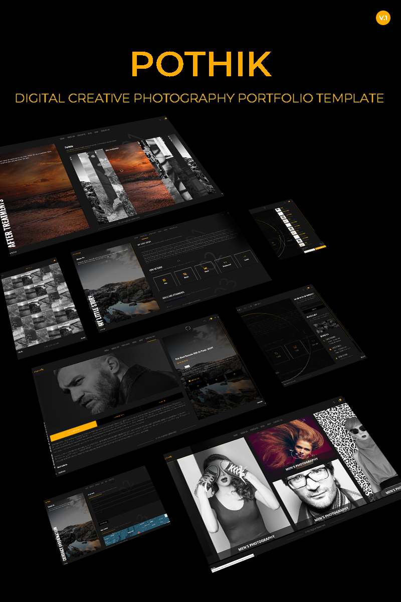 Pothik - Digital Creative Photography Portfolio Website Template