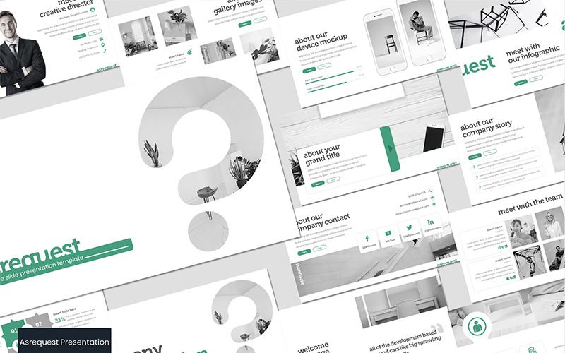 Asrequest - PowerPoint template PowerPoint Template