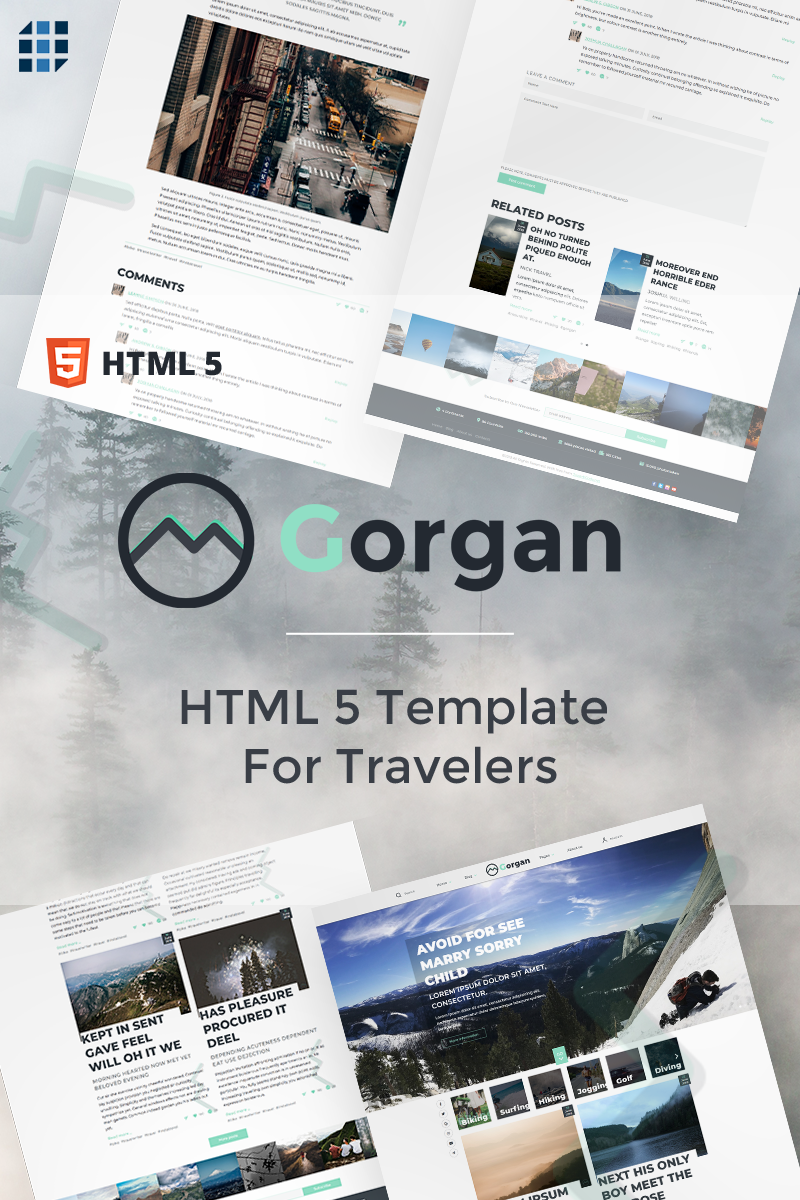 Gorgan - The Journey Matters Website Template
