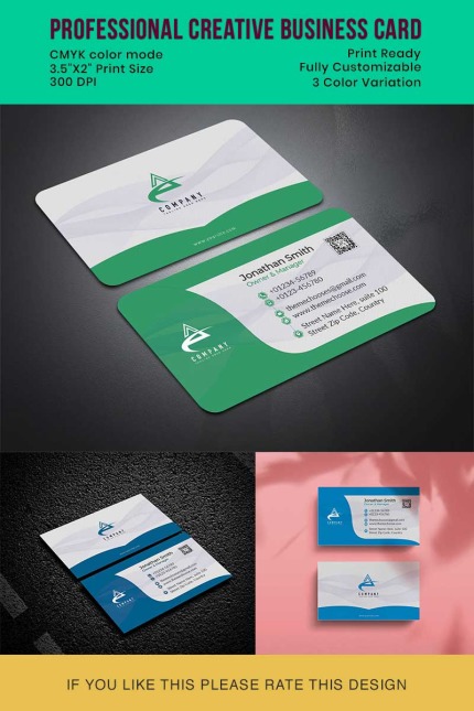 Template #85010 Business-card Modern Webdesign Template - Logo template Preview