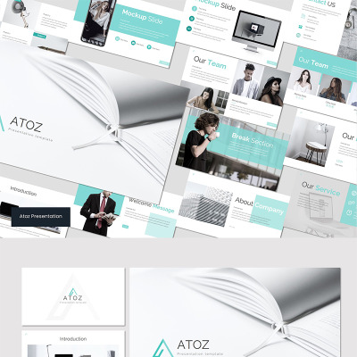 PowerPoint Vorlage namens Atoz -