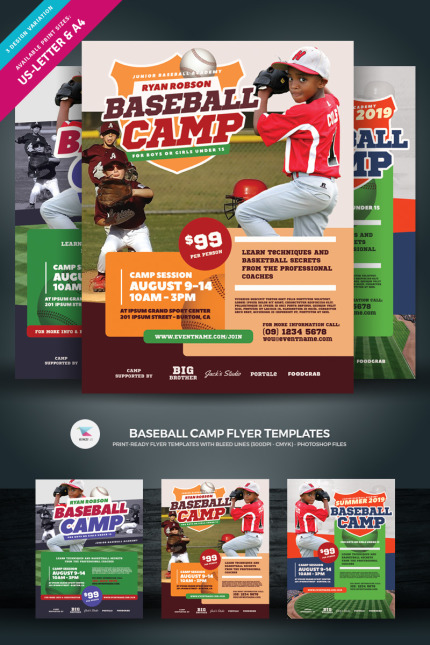 Template #85061 Ball Baseball Webdesign Template - Logo template Preview