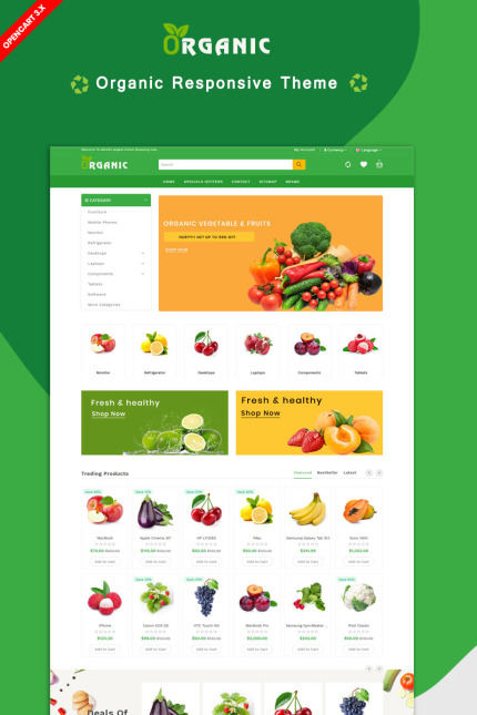 Template #85090 Farm Fruit Webdesign Template - Logo template Preview