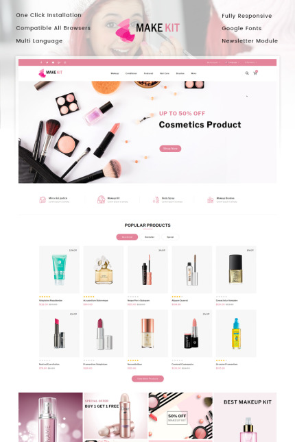 Template #85110 Spa Cosmetic Webdesign Template - Logo template Preview