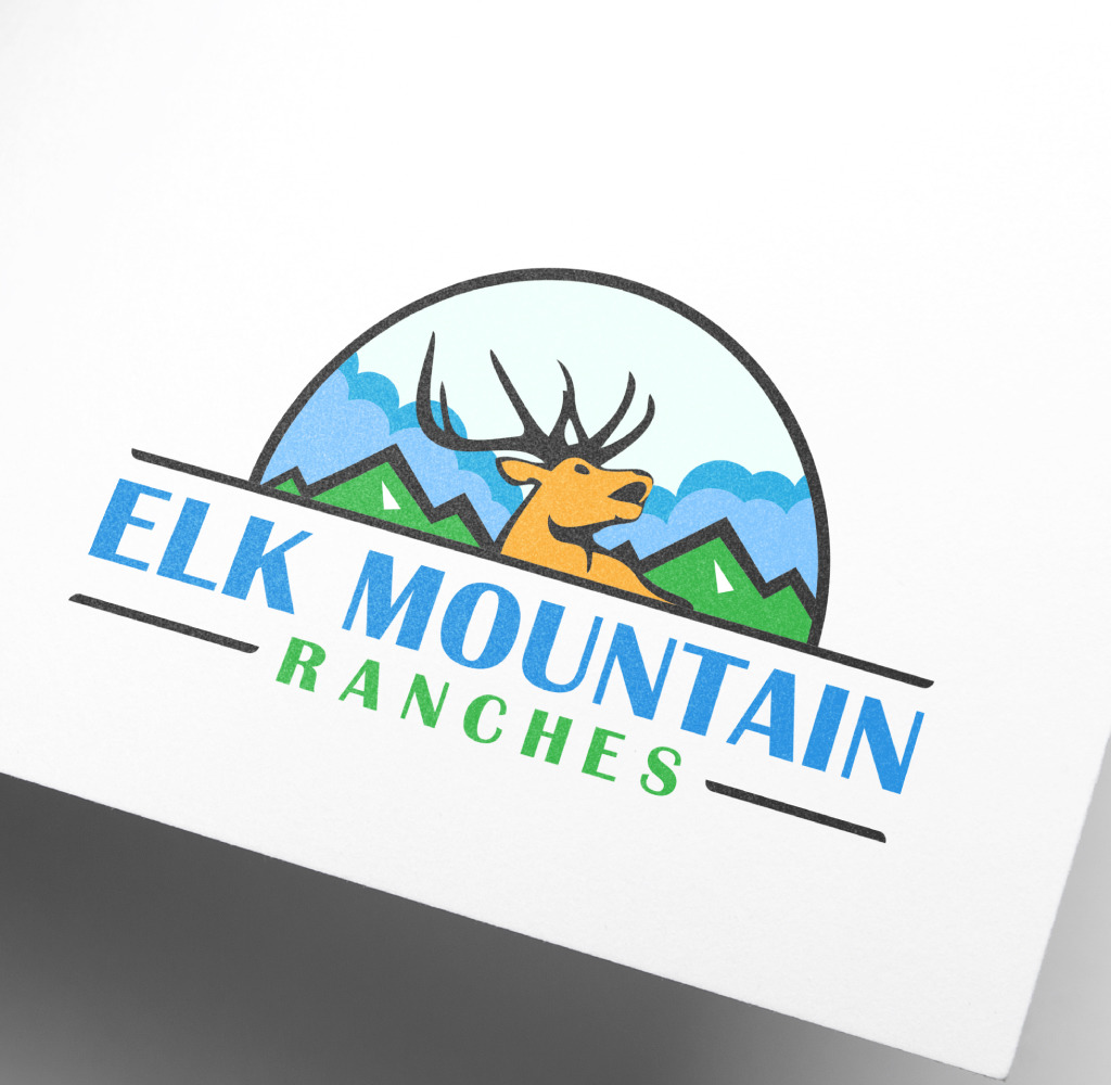 Elk Mountain Ranches Agro Design Logo Template 85151