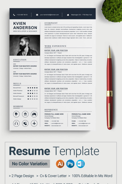 Template #85231 Page A4 Webdesign Template - Logo template Preview