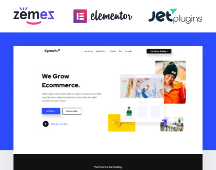 Egrowit - Digital Marketing Consultant Elementor WordPress Theme
