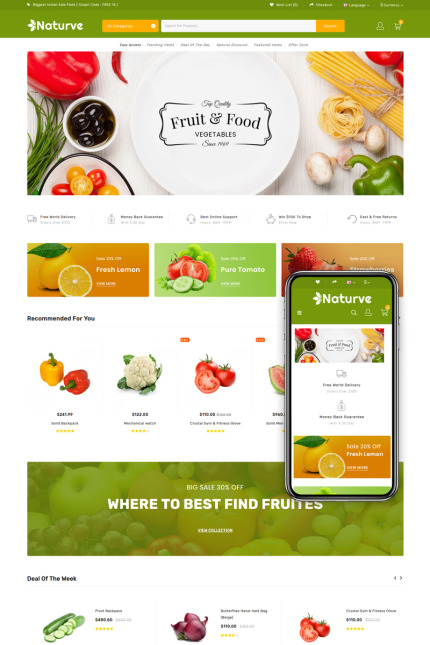 Template #85297 Food Vegetable Webdesign Template - Logo template Preview