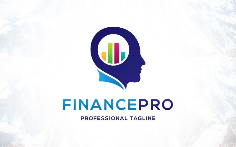 Artificial Intelligence Financial Advisors Logo Logo Template