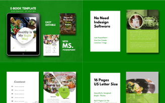 Vegan Recipe eBook Presentation PowerPoint template