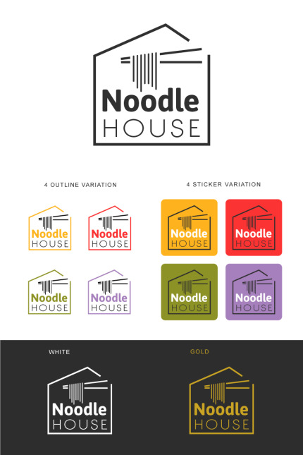 Template #85334 Noodle Food Webdesign Template - Logo template Preview