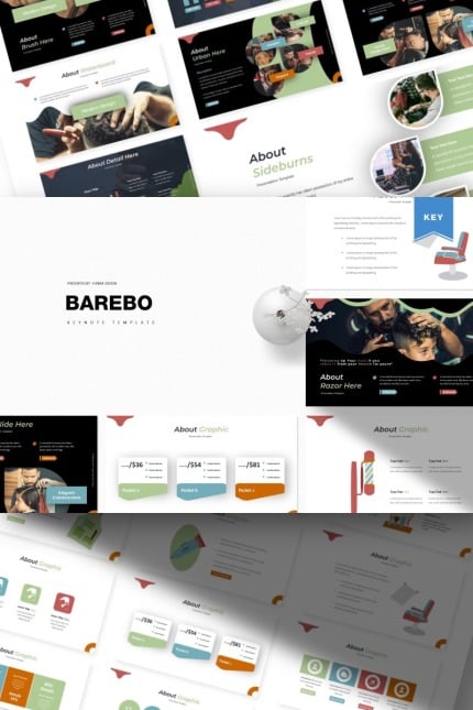 Template #85343 Hipster Barber Webdesign Template - Logo template Preview