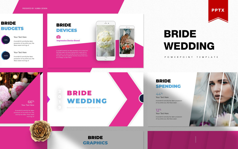 Bride | PowerPoint template PowerPoint Template