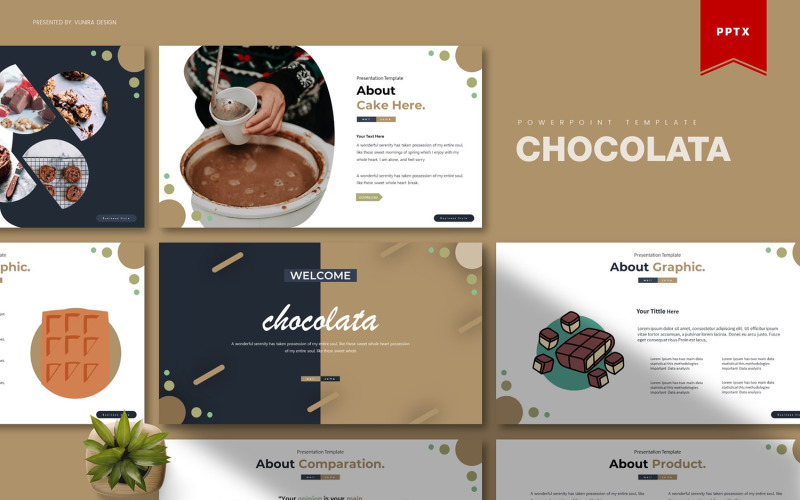 Chocolata | PowerPoint template PowerPoint Template