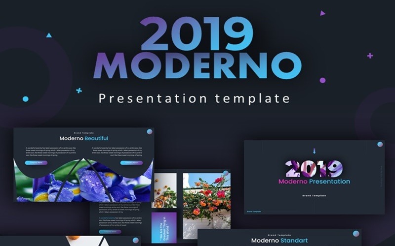 2019 Moderno PowerPoint template PowerPoint Template