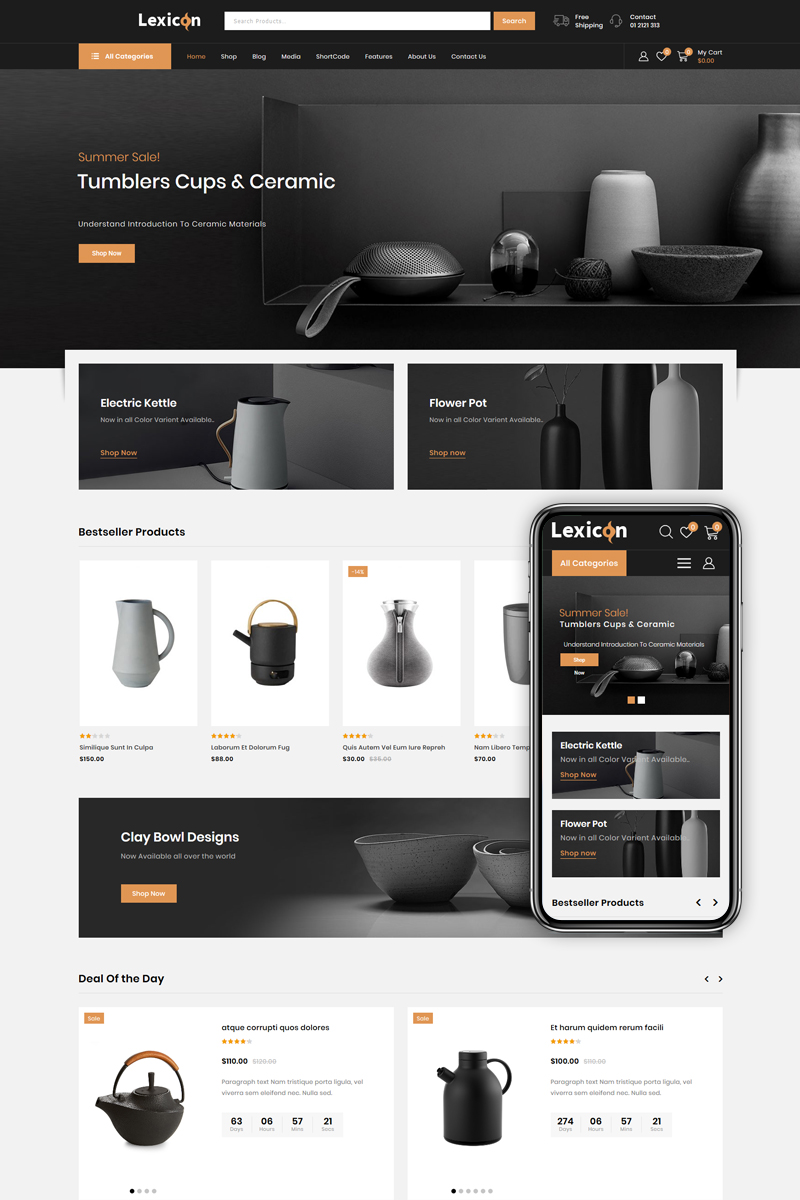 Lexicon - Art & Gallery Shop Tema WooCommerce №85323
