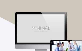 Minimals Corporate Presentation Pack PowerPoint template