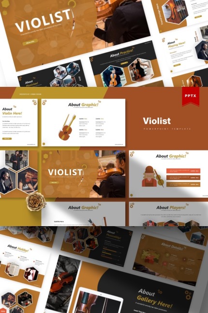 Template #85431 String Violin Webdesign Template - Logo template Preview
