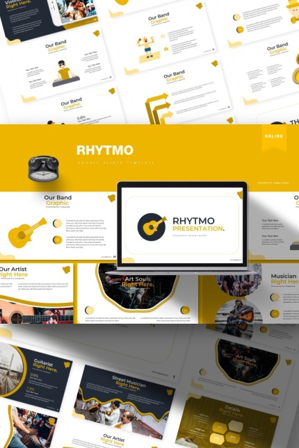 Template #85435 Rhythm Illustration Webdesign Template - Logo template Preview