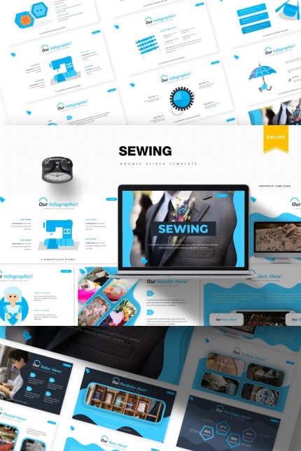 Template #85440 Fabric Sew Webdesign Template - Logo template Preview