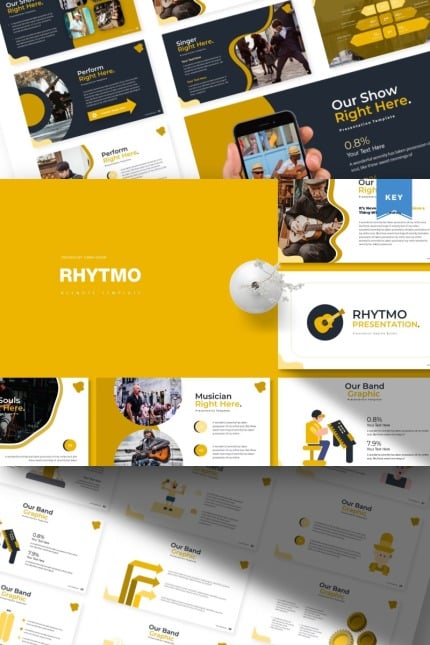 Template #85457 Rhythm Illustration Webdesign Template - Logo template Preview