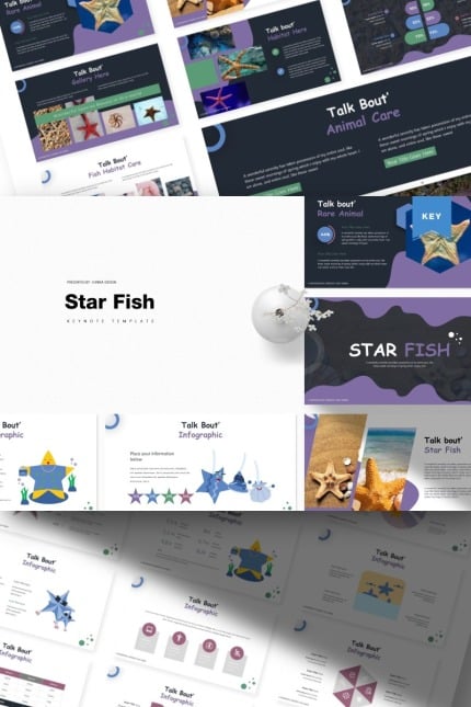 Template #85480 Fish Star Webdesign Template - Logo template Preview