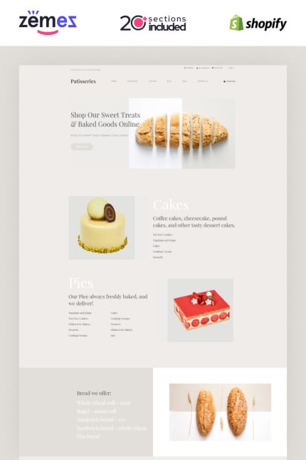 Template #85486 Bakery Shop Webdesign Template - Logo template Preview