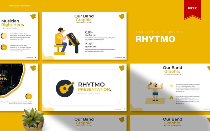 Rhytmo | PowerPoint template PowerPoint Template