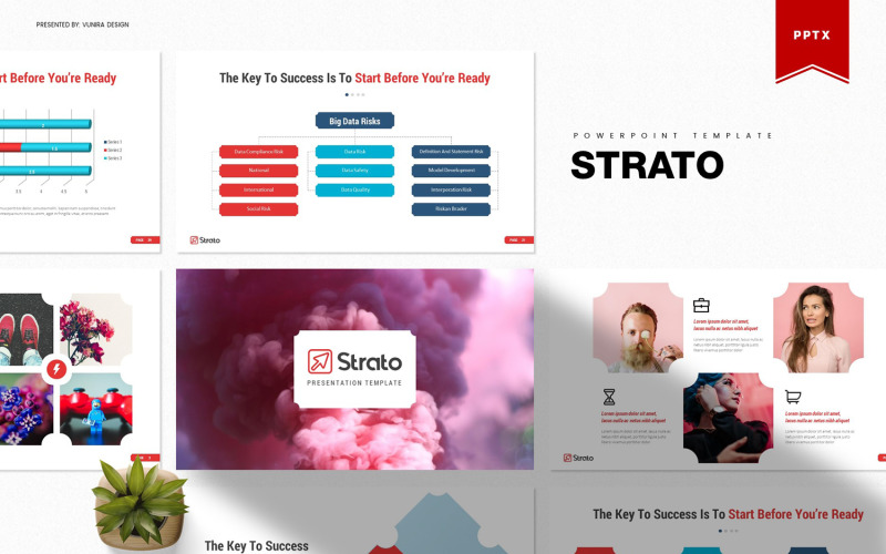 Strato | PowerPoint template PowerPoint Template
