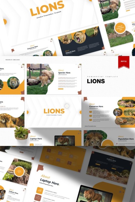 Template #85516 Wild Head Webdesign Template - Logo template Preview