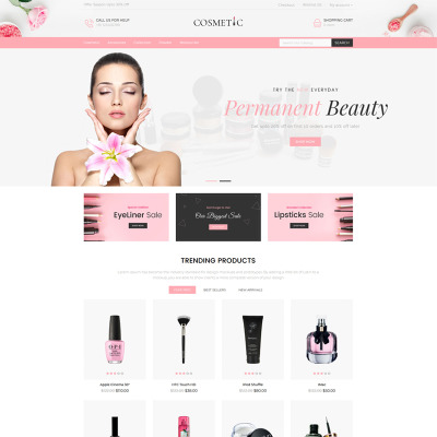 Cosmetics Store Responsive №85559