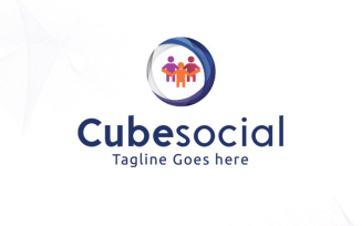 Cubesocial Logo Template